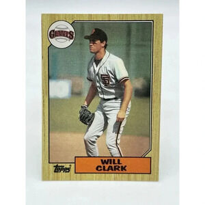 Will Clark #420 San Francisco‎ Giants Vintage 1987 Topps TCG MLB Mint